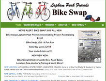 Tablet Screenshot of bikeswap-laphampeakfriends.org
